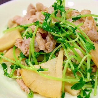 旬たけのこと豚肉のオイスター炒め